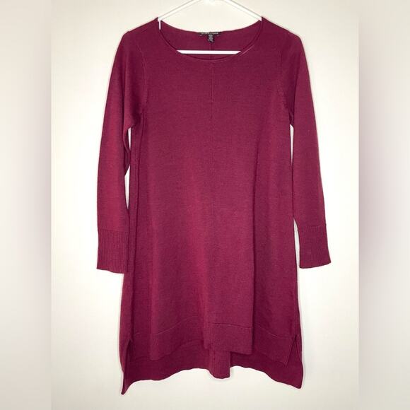 Eileen Fisher Merino Wool Jersey Dress Size XS - Picture 2 of 5